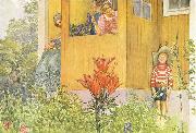 Carl Larsson Dressing Up oil painting artist
